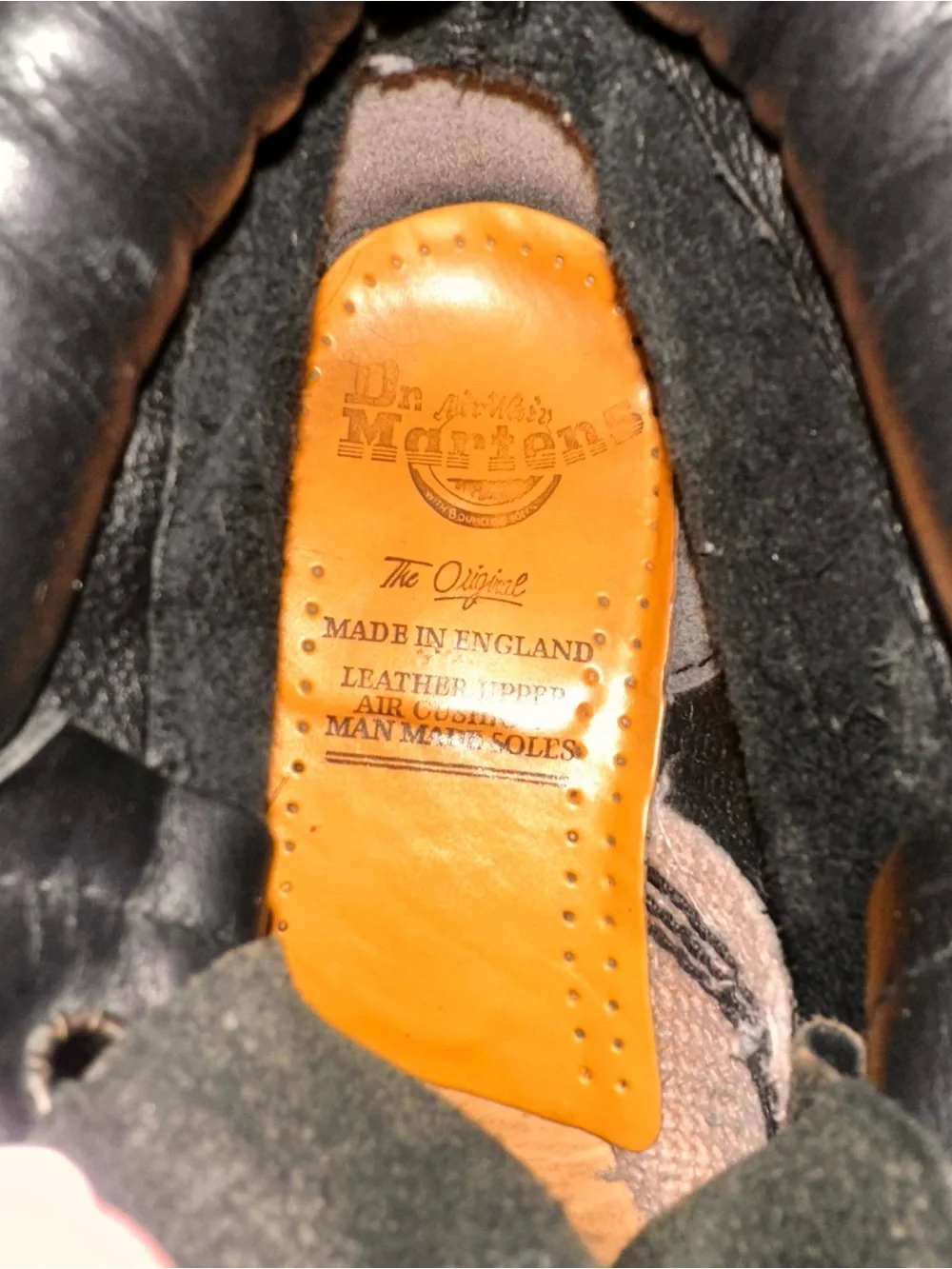Rare Dr Martens Vintage 939 Ben Boot Black Greasy Leather England UK 6 US 7M 8W